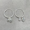 Argolla Pequeña 02.402.0013.15 Plata Rodinada, Diseño de Cruz, con Zirconia Cubica Blanca, Pulido, Tono Plateado
