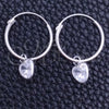 Argolla Pequeña 02.402.0037.15 Plata Rodinada, Diseño de Corazón, con Zirconia Cubica Blanca, Pulido, Tono Plateado