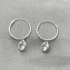Argolla Pequeña 02.402.0038.15 Plata Rodinada, con Zirconia Cubica Blanca, Pulido, Tono Plateado