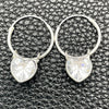 Argolla Pequeña 02.402.0039.15 Plata Rodinada, Diseño de Corazón, con Zirconia Cubica Blanca, Pulido, Tono Plateado