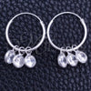 Argolla Pequeña 02.402.0040.15 Plata Rodinada, con Zirconia Cubica Blanca, Pulido, Tono Plateado
