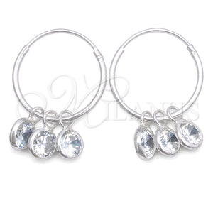 Argolla Pequeña 02.402.0040.15 Plata Rodinada, con Zirconia Cubica Blanca, Pulido, Tono Plateado