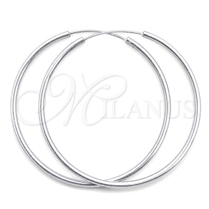 Argolla Grande 02.397.0037.50 Plata Rodinada, Pulido, Tono Plateado