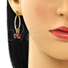Argolla Pequeña 02.63.2751.25 Oro Laminado, con Onix Negro Goldstone Venturina, Pulido, Tono Dorado
