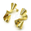 Arete Dormilona 02.213.0405 Oro Laminado, Pulido, Tono Dorado