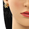 Arete Dormilona 02.213.0420 Oro Laminado, Pulido, Tono Dorado