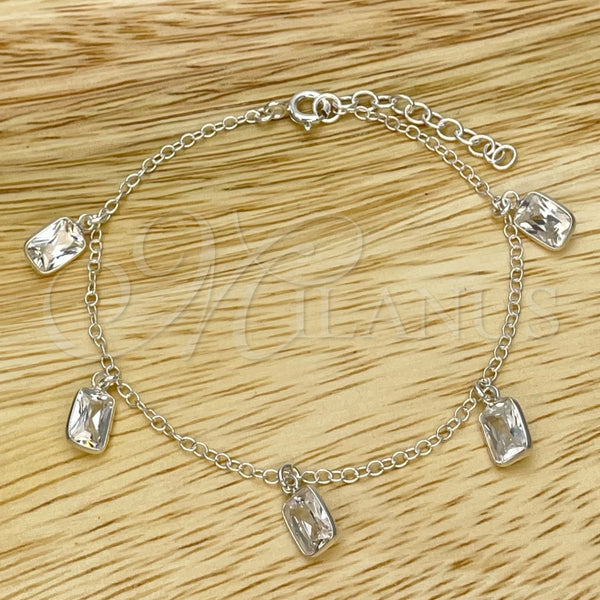 Pulsera Elegante 03.401.0001.07 Plata Rodinada, Pulido, Tono Plateado (Grosor 02 MM, 7 Pulgadas de Largo)