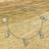 Pulsera Elegante 03.401.0001.07 Plata Rodinada, Pulido, Tono Plateado (Grosor 02 MM, 7 Pulgadas de Largo)