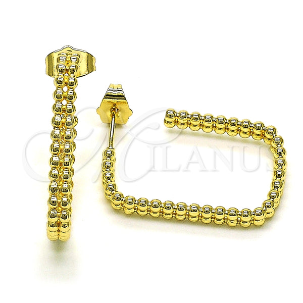 Argolla Pequeña 02.210.0757.20 Oro Laminado, Pulido, Tono Dorado