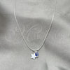 Gargantilla Elegante 04.402.0001.18 Plata Rodinada, Diseño de Ojo Griego y Snake, con Cristal Blanca, Pulido, Tono Plateado (Grosor 06 MM, 18 Pulgadas de Largo)