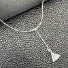 Gargantilla Elegante 04.402.0009.18 Plata Rodinada, Diseño de Snake y Bola, con Zirconia Cubica Blanca, Pulido, Tono Plateado (Grosor 08 MM, 18 Pulgadas de Largo)