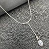 Gargantilla Elegante 04.402.0010.18 Plata Rodinada, Diseño de Snake y Bola, con Zirconia Cubica Blanca, Pulido, Tono Plateado (Grosor 08 MM, 18 Pulgadas de Largo)