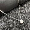 Gargantilla Elegante 04.401.0020.18 Plata Rodinada, Diseño de Estrella y Rolo, con Zirconia Cubica Blanca, Pulido, Tono Plateado (Grosor 06 MM, 18 Pulgadas de Largo)