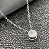 Gargantilla Elegante 04.401.0021.18 Plata Rodinada, Diseño de Estrella y Rolo, con Zirconia Cubica Blanca, Pulido, Tono Plateado (Grosor 08 MM, 18 Pulgadas de Largo)
