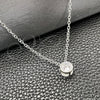 Gargantilla Elegante 04.401.0025.18 Plata Rodinada, Diseño de Rolo, con Zirconia Cubica Blanca, Pulido, Tono Plateado (Grosor 07 MM, 18 Pulgadas de Largo)