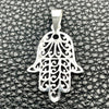 Dije Religioso 05.392.0051 Plata Rodinada, Diseño de Mano de Dios, Pulido, Tono Plateado