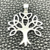 Dije Elegante 05.392.0059 Plata Rodinada, Diseño de Ãrbol, Pulido, Tono Plateado