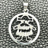 Dije Elegante 05.392.0074 Plata Rodinada, Diseño de Niñita Pequeña y Mama, Pulido, Tono Plateado