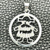 Dije Elegante 05.392.0074 Plata Rodinada, Diseño de Niñita Pequeña y Mama, Pulido, Tono Plateado