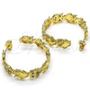 Argolla Mediana 02.210.0797.1.35 Oro Laminado, Diseño de Búho, con Multicolor Micro Pave, Pulido, Tono Dorado