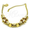 Pulsera Elegante 03.63.2264.07 Oro Laminado, Diseño de Elefante y Niñita Pequeña, Pulido, Tono Dorado (03 MM Thickness, 7 Inches Length)