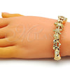 Pulsera Elegante 03.63.2265.07 Oro Laminado, Diseño de Estrella y Tortuga, Pulido, Tono Dorado (03 MM Thickness, 7 Inches Length)