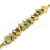 Pulsera Elegante 03.63.2265.07 Oro Laminado, Diseño de Estrella y Tortuga, Pulido, Tono Dorado (03 MM Thickness, 7 Inches Length)