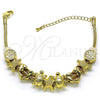 Pulsera Elegante 03.63.2265.07 Oro Laminado, Diseño de Estrella y Tortuga, Pulido, Tono Dorado (03 MM Thickness, 7 Inches Length)