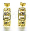 Argolla Mediana 02.210.0794.1.30 Oro Laminado, Diseño de Elefante, con Multicolor Micro Pave, Pulido, Tono Dorado