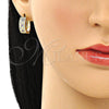 Argolla Huggie 02.210.0056.14.15 Oro Laminado, con Amatista Zirconia Cubica and Blanca Micro Pave, Pulido, Tono Dorado