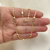 Gargantilla Basica 04.213.0227.24 Oro Laminado, Pulido, Tono Dorado (04 MM Thickness, 24 Inches Length)