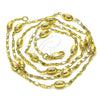 Gargantilla Basica 04.213.0227.24 Oro Laminado, Pulido, Tono Dorado (04 MM Thickness, 24 Inches Length)