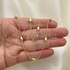 Gargantilla Basica 04.213.0261.24 Oro Laminado, Pulido, Tono Dorado (04 MM Thickness, 24 Inches Length)