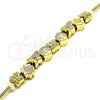 Pulsera Elegante 03.63.2270.07 Oro Laminado, Diseño de Mariposa y Ãrbol, Pulido, Tono Dorado (03 MM Thickness, 7 Inches Length)