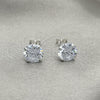 Arete Dormilona 02.401.0054.08 Plata Rodinada, con Zirconia Cubica Blanca, Pulido, Tono Plateado