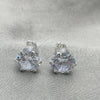 Arete Dormilona 02.401.0054.10 Plata Rodinada, con Zirconia Cubica Blanca, Pulido, Tono Plateado