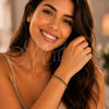 Pulsera Tennis 03.284.0020.07 Oro Laminado, con Verde Zirconia Cubica, Pulido, Tono Dorado (05 MM Thickness, 7 Inches Length)