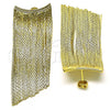 Arete Largo 02.341.0134 Oro Laminado, Diamantado, Tono Dorado