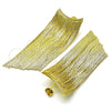 Arete Largo 02.341.0134 Oro Laminado, Diamantado, Tono Dorado