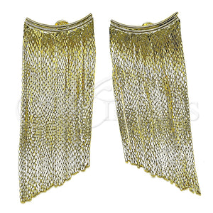 Arete Largo 02.341.0134 Oro Laminado, Diamantado, Tono Dorado