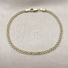 Pulsera Básica 04.213.0262.08 Oro Laminado, Diseño de Bismarco, Pulido, Tono Dorado (03 MM Thickness, 8 Inches Length)