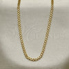 Gargantilla Basica 04.213.0262.18 Oro Laminado, Diseño de Bismarco, Pulido, Tono Dorado (Grosor 02.8 MM, 18 Pulgadas de Largo)