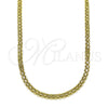 Gargantilla Basica 04.213.0262.18 Oro Laminado, Diseño de Bismarco, Pulido, Tono Dorado (Grosor 02.8 MM, 18 Pulgadas de Largo)