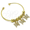Aro Individual 07.93.0014 Oro Laminado, Diseño de Mariposa, Pulido, Tono Dorado (02 MM Thickness, One size fits all)