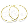 Argolla Extra Grande 02.213.0238.80 Oro Laminado, Diamantado, Tono Dorado