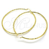 Argolla Extra Grande 02.213.0238.80 Oro Laminado, Diamantado, Tono Dorado