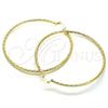 Argolla Extra Grande 02.213.0245.1.80 Oro Laminado, Diamantado, Tono Dorado