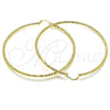 Argolla Extra Grande 02.213.0246.1.80 Oro Laminado, Diamantado, Tono Dorado