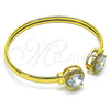 Aro Individual 07.381.0001 Oro Laminado, con Blanca Zirconia Cubica and Blanca Micro Pave, Pulido, Tono Dorado (05 MM Thickness, One size fits all)