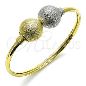 Aro Individual 07.383.0001 Oro Laminado, Diseño de Bola, Mate, Dos Tonos (05 MM Thickness, One size fits all)
